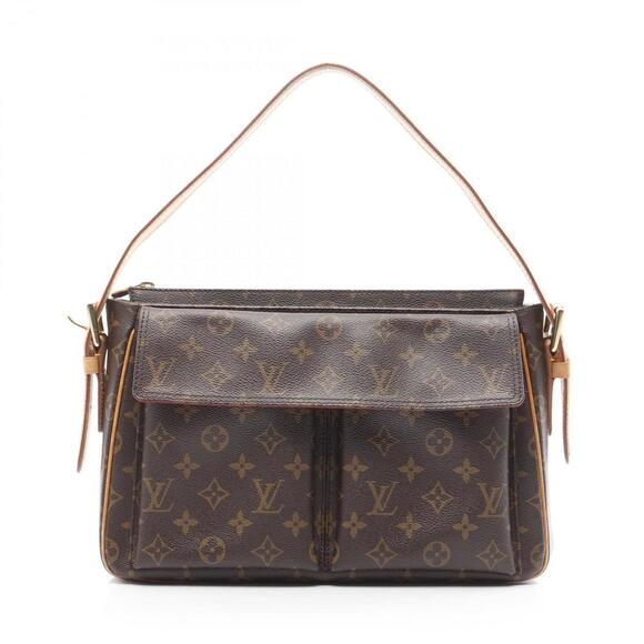 LOUIS VUITTON Brown Monogram Leather Shoulder Bag - Picture 1 of 11